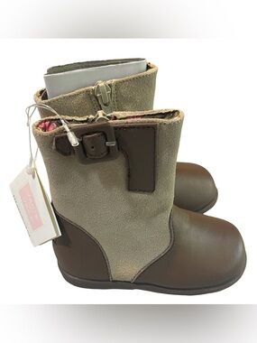NWT Janie and Jack Riding Club Brown Suede Riding Boots 5
